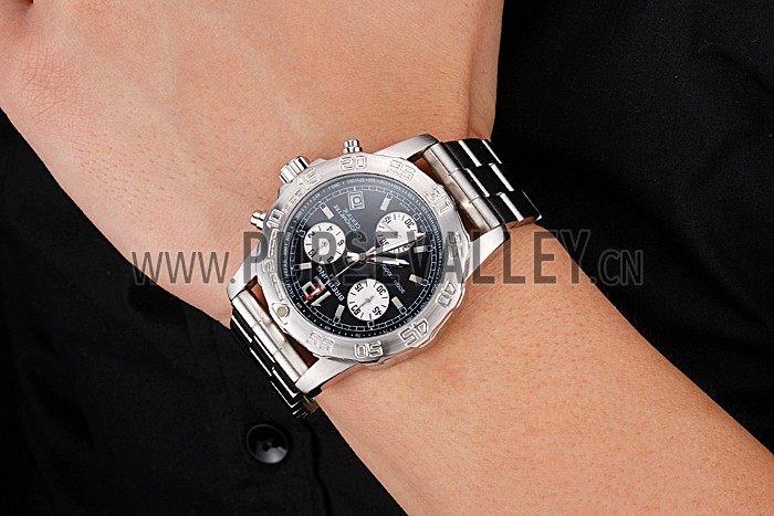 Breitling Colt Chronograph II Black Dial Stainless Steel Bracelet 622427