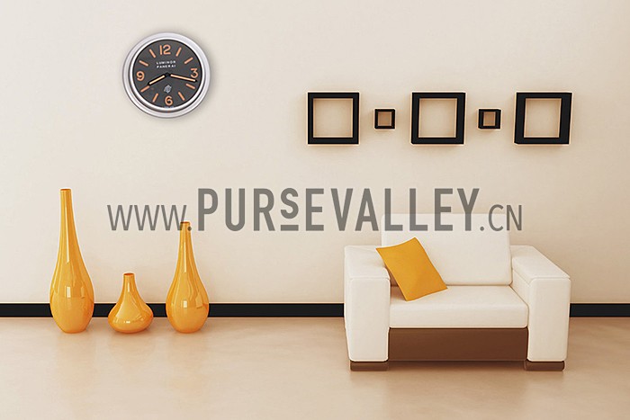 Panerai Luminor Marina Wall Clock Black-Orange 622472