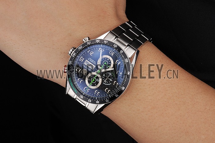 Carrera Black Dial Calibre 16 Link Tag Heuer Watch-tag140