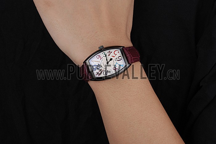 Franck Muller Casablanca Purple Croco Leather Band 621645