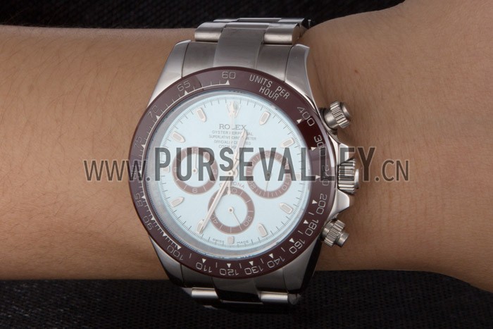 Rolex Daytona Stainless Steel Bracelet with Rouge Bezel and Blue Dial 621572