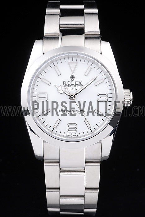 Rolex Explorer Polished Stainless Steel White Dial 98086