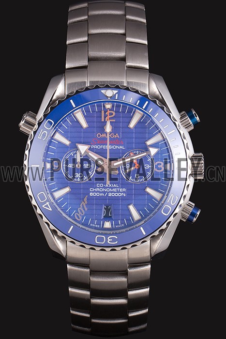 Omega James Bond Skyfall Chronometer Watch with Blue Dial and Blue Bezel om226 621378
