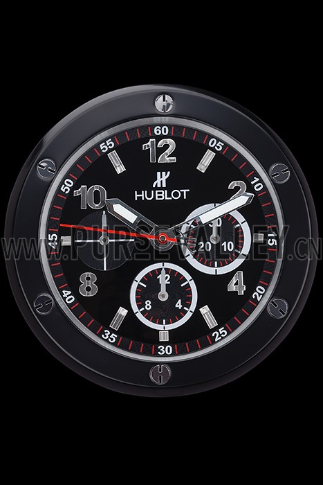 Hublot Big Bang King Power Wall Clock Black-Red 622468