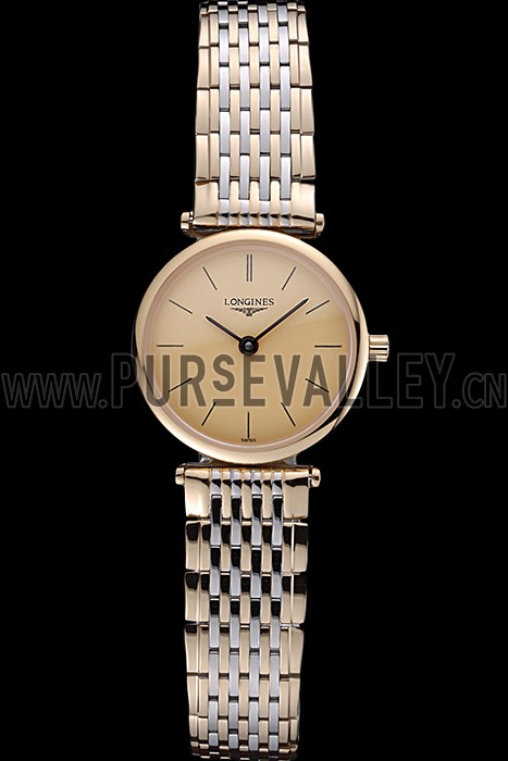 Longines La Grande Classique Two Tone Band Champagne Dial Femme 622096
