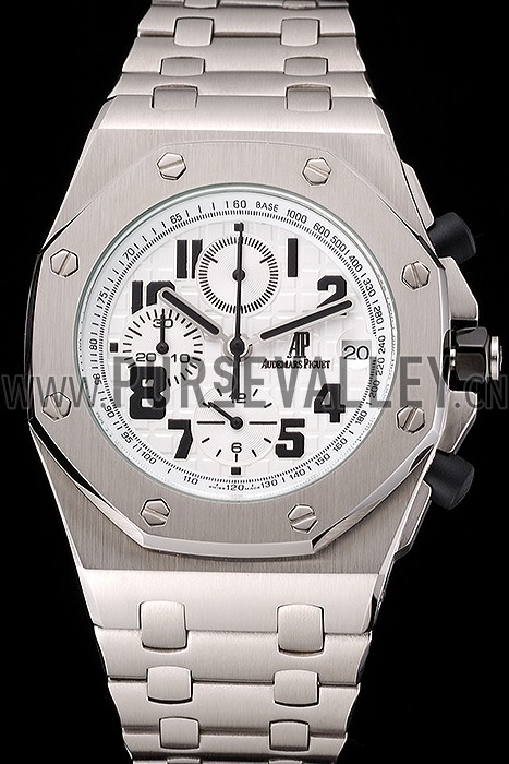 Audemars Piguet Royal Oak Offshore White Dial Stainless Steel Case And Bracelet
