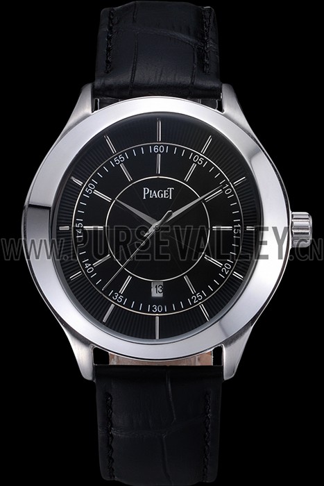 Piaget Gouverneur Stainless Steel Black Dial 621983