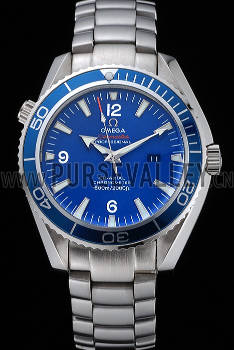 Omega Seamaster Planet Ocean Blue Dial Stainless Steel Bracelet 622537