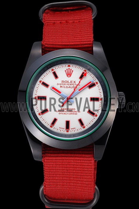 Rolex Milgauss Bamford Red Nylon Strap 622002