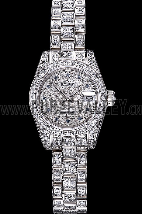 Swiss Rolex DateJust Diamond Dial Stainless Steel 622022