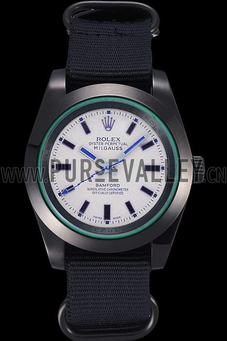 Rolex Milgauss Bamford Black Nylon Strap 622000