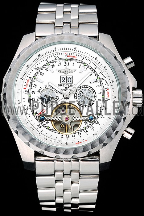 Breitling Bentley Mulliner Tourbillon White Dial Stainless Steel Case And Bracelet 622732