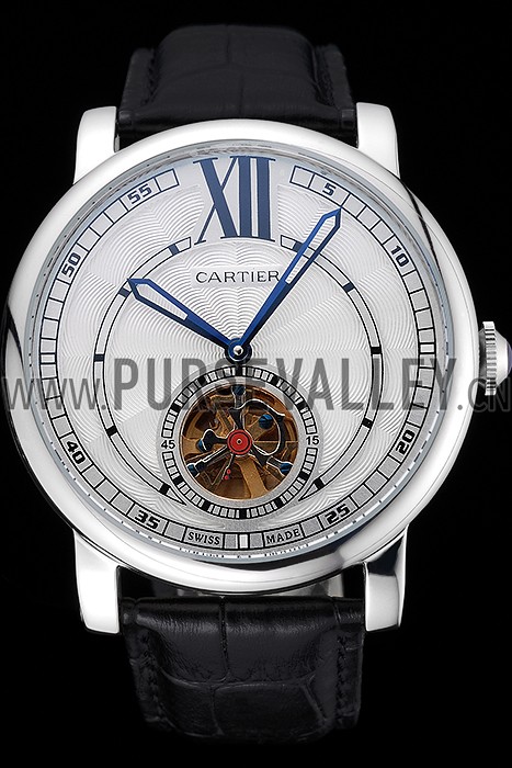 Cartier Rotonde Flying Tourbillon White Dial 621938