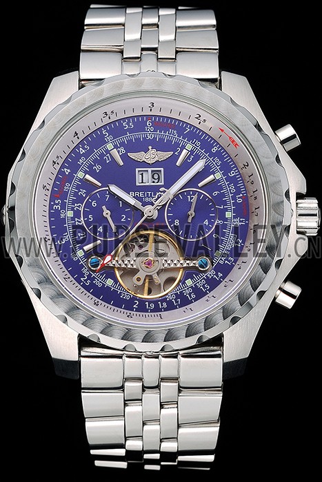 Breitling Bentley Mulliner Tourbillon Blue Dial Stainless Steel Case And Bracelet 622735