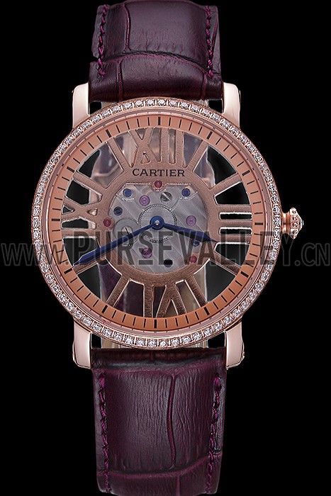 Cartier Rotonde Skeleton Flying Tourbillon Purple 621963