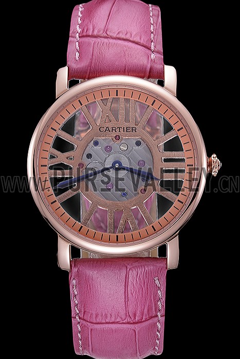 Cartier Rotonde Skeleton Flying Tourbillon Pink 621964
