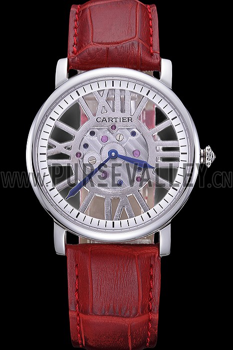 Cartier Rotonde Skeleton Flying Tourbillon Red 621967