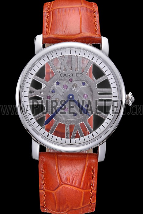 Cartier Rotonde Skeleton Flying Tourbillon Orange 621969