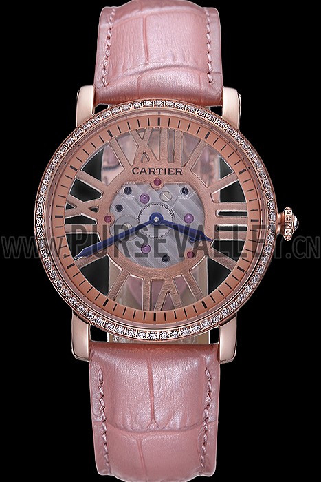 Cartier Rotonde Skeleton Flying Tourbillon Light Pink 621960
