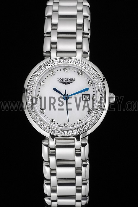 Longines PrimaLuna Stainless Steel Diamonds Case 622588