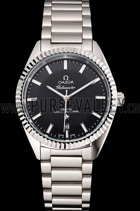 Omega Globemaster Black Dial Stainless Steel Case And Bracelet
