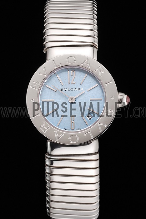 Bvlgari Bvlgari Light Blue Dial Stainless Steel Case And Tubogas Bracelet