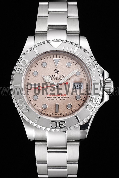 Swiss Rolex Yacht-Master Champagne Dial Stainless Steel Case And Bracelet