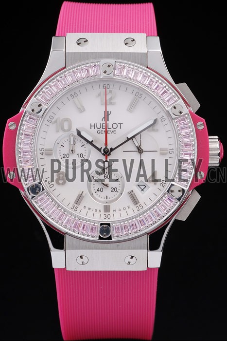 Hublot Big Bang Tutti Frutti Pink Strap White Dial