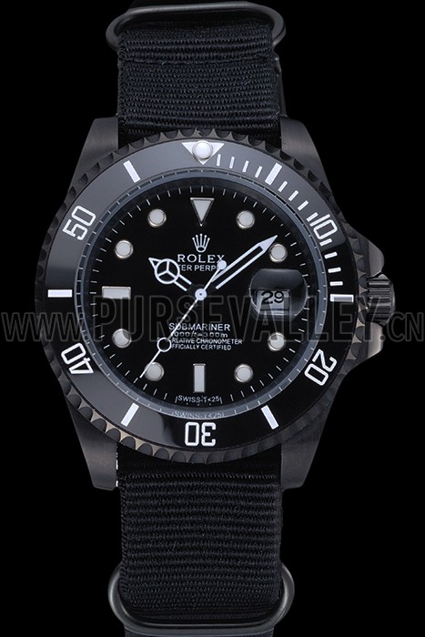Rolex Submariner Black Nylon Strap 622006