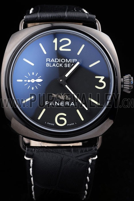 Panerai Radiomir Black Ceramic Case Black Dial Black Leather Strap 98135