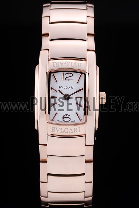 Bvlgari Assioma D 20mm White Dial Rose Gold Case And Bracelet