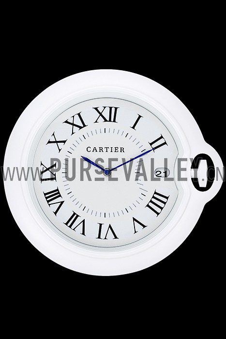 Cartier Bleu de Ballon Wall Clock White 622465