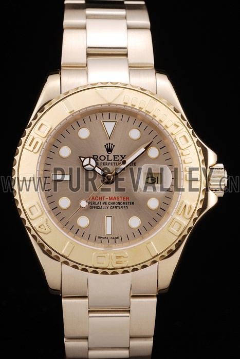 Rolex Yacht Master Gold Tachymeter Gold Dial 98232