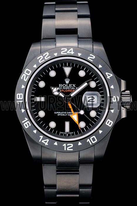 Rolex Swiss Explorer Black Ceramic Bezel Black Dial Tachymeter 98239