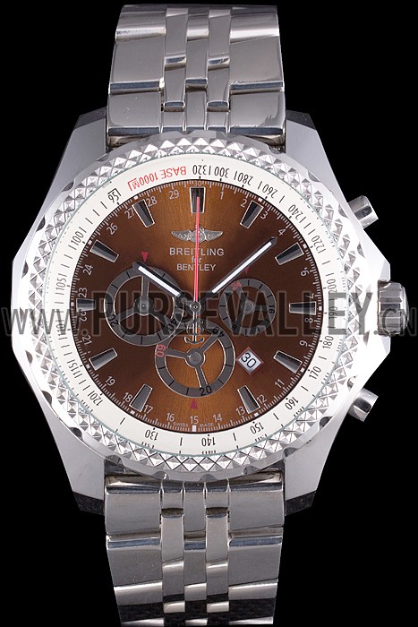 Breitling for Bentley Stainless Steel Strap Brown Dial