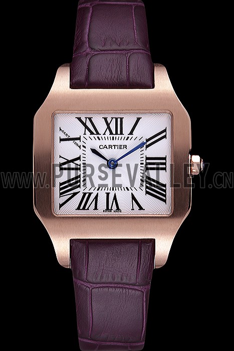 Cartier Santos 100 Polished Rose Gold Bezel 621921