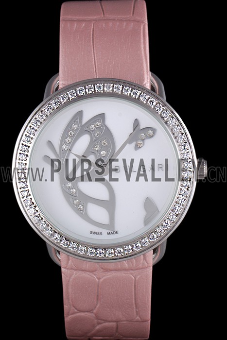 Bvlgari ZERO1 Butterfly Motif Light Pink Leather Band 621584