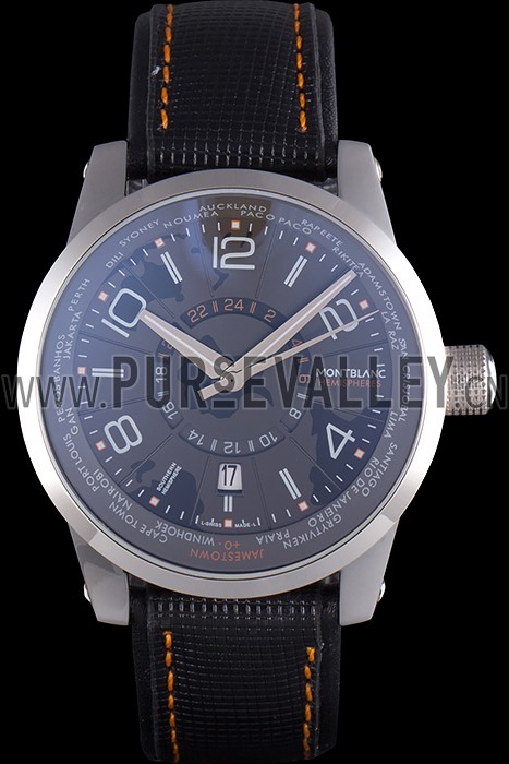 Montblanc Timewalker Hemispheres Leather Strap 621625