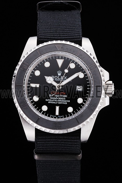 Rolex Submariner STEALTH MK IV Black Fabric Band rl424 621386