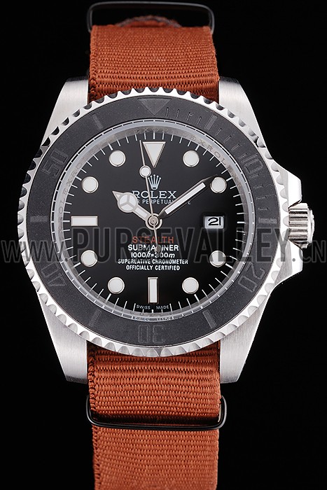 Rolex Submariner STEALTH MK III Brown Fabric Band rl425 621387