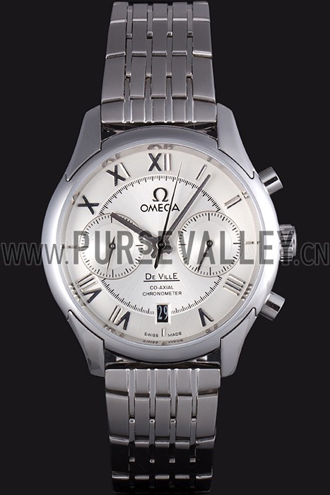 Omega DeVille Stainless Steel Links White Dial 621561