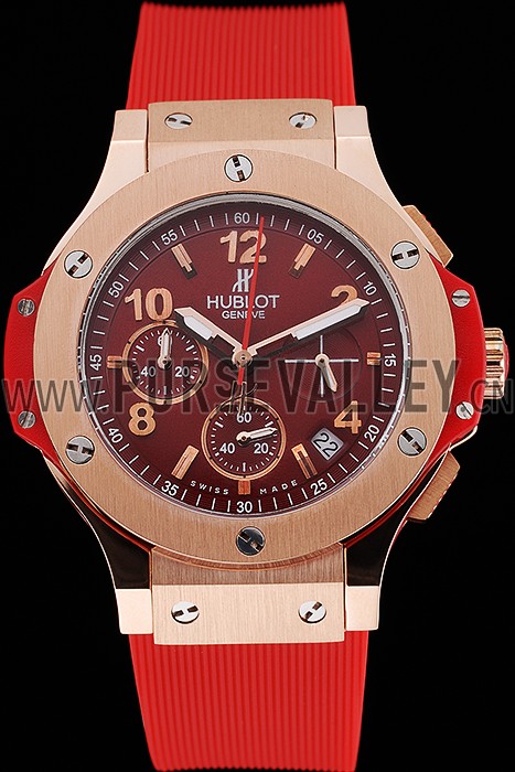 Hublot Big Bang Red Strap Red Dial Watch 98069