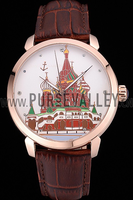 Ulysse Nardin Kremlin Set Gold Case Brown Leather Strap 622424