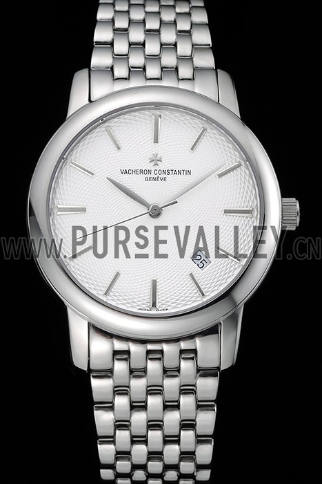 Vacheron Constantin Patrimony Silver Dial Stainless Steel Case And Bracelet 62290