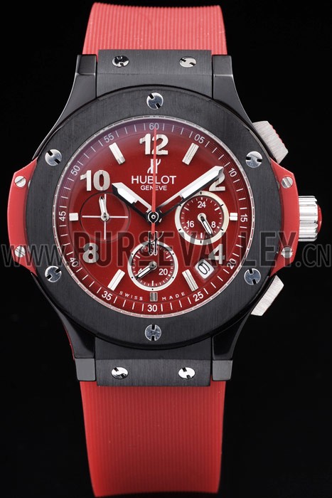 Hublot Big Bang Red Strap Red Dial Watch 98070