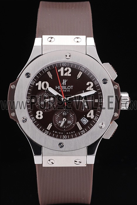 Hublot Big Bang Brown Strap White Dial Watch