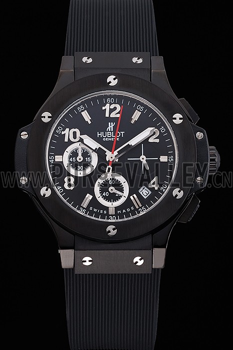 Hublot Big Bang Black Strap Black Dial Watch