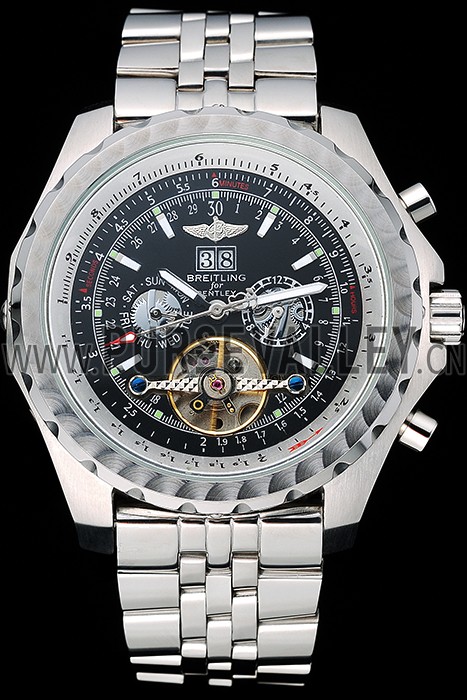 Breitling Bentley Mulliner Tourbillon Black Dial Stainless Steel Case And Bracelet 622731