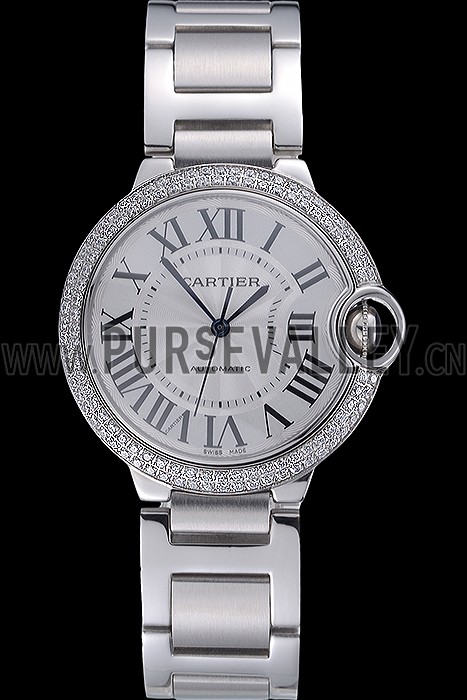 Swiss Cartier Diamonds Ballon Bleu Stainless Steel 622062