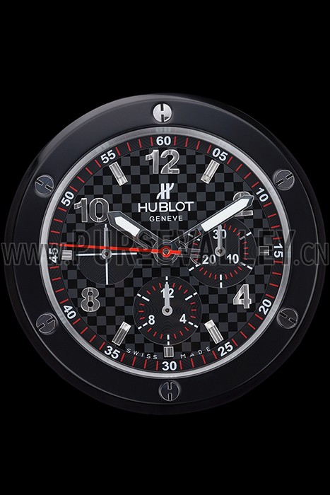 Hublot Big Bang King Power Wall Clock Black-Grey 622467